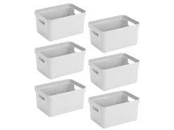 Sunware Aufbewahrungsboxen-Sigma home 6er-Set 5L Aufbewahrungsbox - weiß