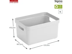 Sunware Aufbewahrungsboxen-Sigma home 6er-Set 5L Aufbewahrungsbox - weiß