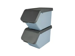 Sunware Aufbewahrungsboxen-Sigma home 2er-Set 30L Sortiereinheit + deckel - blau