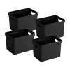 Sunware Sigma home 4er-Set 18L Aufbewahrungsbox - schwarz< Aufbewahrungsboxen