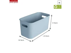 Sunware Aufbewahrungsboxen-Sigma home 3er-Set cube boxen mit Deckel - blau