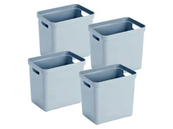 Sunware Sigma home 4er-Set 25L Aufbewahrungsbox - blau< Aufbewahrungsboxen