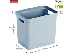 Sunware Sigma home 4er-Set 25L Aufbewahrungsbox - blau< Aufbewahrungsboxen
