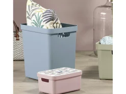 Sunware Sigma home 4er-Set 25L Aufbewahrungsbox - blau< Aufbewahrungsboxen