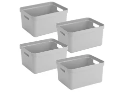 Sunware Aufbewahrungsboxen-Sigma home 4er-Set Grey Aufbewahrungsbox - Set von 4