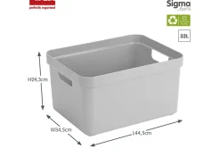 Sunware Aufbewahrungsboxen-Sigma home 4er-Set Grey Aufbewahrungsbox - Set von 4