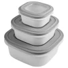 Sunware Sigma home 3er-Set Frischhaltedose - Grey< Aufbewahrungsboxen