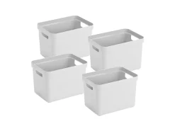 Sunware Aufbewahrungsboxen^Sigma home 4er-Set 18L Aufbewahrungsbox - weiß