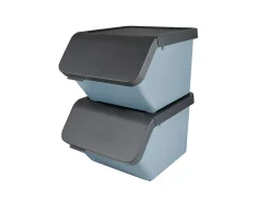 Sunware Aufbewahrungsboxen-Sigma home 2er-Set 45L Sortiereinheit + deckel - blau