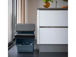 Sunware Aufbewahrungsboxen-Sigma home 2er-Set 45L Sortiereinheit + deckel - blau