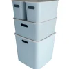 Sunware Aufbewahrungsboxen-Sigma home 4er-Set cube boxen mit Deckel - blau