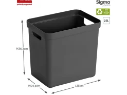 Sunware Aufbewahrungsboxen^Sigma home 4er-Set 25L Aufbewahrungsbox - anthrazit
