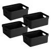 Sunware Sigma home 4er-Set 24L Aufbewahrungsbox - schwarz< Aufbewahrungsboxen