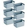 Sunware Aufbewahrungsboxen-Sigma home 4er-Set 18L Aufbewahrungsbox - blau
