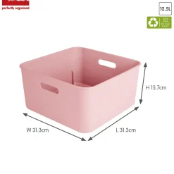 Sunware Sigma home 3er-Set cube boxen mit Deckel - rosa< Aufbewahrungsboxen