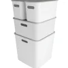 Sunware Aufbewahrungsboxen-Sigma home 4er-Set cube boxen mit Deckeln - Weiß