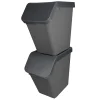 Sunware Abfalleimer^Sigma home 2er-Set 40 Liter Sortiereinheit - Anthracite
