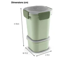 Sunware Schüssel & Schalen-sigma home Food 2er-Set Lunchbecher - grün