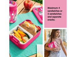 Sunware Schüssel & Schalen^sigma home Food 2er-Set Lunchbox - Fuchsia