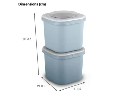 Sunware sigma home Food 2er-Set Lunchbox - Blue< Schüssel & Schalen