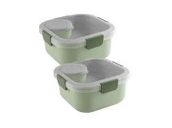 Sunware sigma Home Food 2er-Set Lunchbox - grün< Schüssel & Schalen