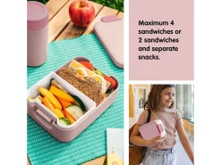 Sunware Schüssel & Schalen^sigma home Food 2er-Set Lunchbox klein - rosa