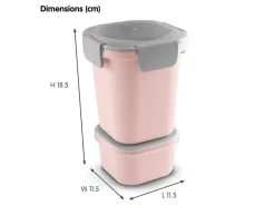 Sunware Schüssel & Schalen^sigma home Food 2er-Set Lunchbecher - rosa