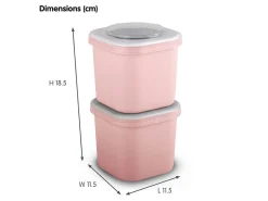 Sunware Schüssel & Schalen-sigma home Food 2er-Set Lunchbox - Pink
