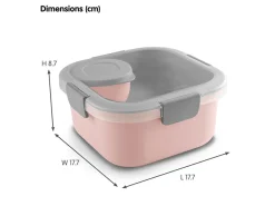 Sunware Schüssel & Schalen^sigma Home Food 2er-Set Lunchbox - rosa