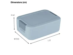 Sunware sigma home Food 2er-Set Lunchbox klein - blau< Schüssel & Schalen