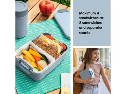 Sunware sigma home Food 2er-Set Lunchbox klein - blau< Schüssel & Schalen