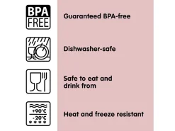 Sunware sigma home Food 6er-Set Trinkflasche - rosa< Trinkflaschen