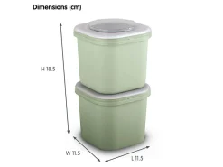 Sunware Schüssel & Schalen^sigma home Food 2er-Set Lunchbox - Green