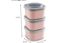 Sunware Sigma home Food to go Set von 6 Lunchboxen - Pink< Schüssel & Schalen