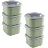 Sunware Schüssel & Schalen-Sigma home Food to go Set von 6 Lunchboxen - Green
