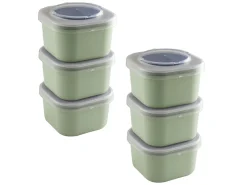Sunware Schüssel & Schalen-Sigma home Food to go Set von 6 Lunchboxen - Green