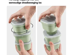 Sunware Schüssel & Schalen-Sigma home Food to go Set von 6 Lunchboxen - Green