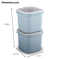 Sunware Sigma home Food to go Set von 2 Lunchboxen - Blue< Aufbewahrungsboxen