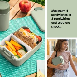 Sunware Schüssel & Schalen^Sigma home Food to go Brotdose - Green