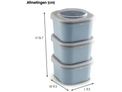 Sunware Schüssel & Schalen^Sigma home Food to go Set von 6 Lunchboxen - Blue