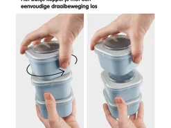 Sunware Schüssel & Schalen^Sigma home Food to go Set von 6 Lunchboxen - Blue