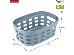 Sunware Aufbewahrungsboxen-Sigma home 5L 6er satz Korbe - Blue
