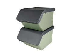 Sunware Aufbewahrungsboxen^Sigma Home 45L Green Sortiereinheit met Deckel - 2 Stück
