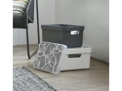 Sunware Sigma home 13L Set von 6 Aufbewahrungsbox - Anthracite< Aufbewahrungsboxen