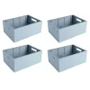 Sunware Klappboxen-Sigma home 13L Set von 4 Faltkisten - Blue