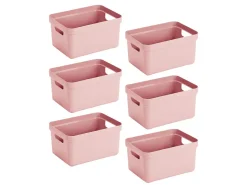 Sunware Aufbewahrungsboxen-Sigma Home 5-Liter Pink Aufbewahrungsbox - Set von 6