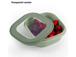 Sunware Schüssel & Schalen-Sigma home 3-teiliges Frischebehälterset - Green