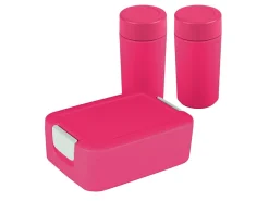 Sunware Schüssel & Schalen-Sigma Lunchbox home mit 2 Trinkbechern - Fuchsia