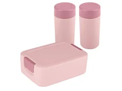 Sunware Schüssel & Schalen^Sigma Lunchbox home mit 2 Trinkbechern - Pink
