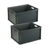 Sunware Klappboxen^Square 52 Liter Anthracite geschlossene Box - Set von 2